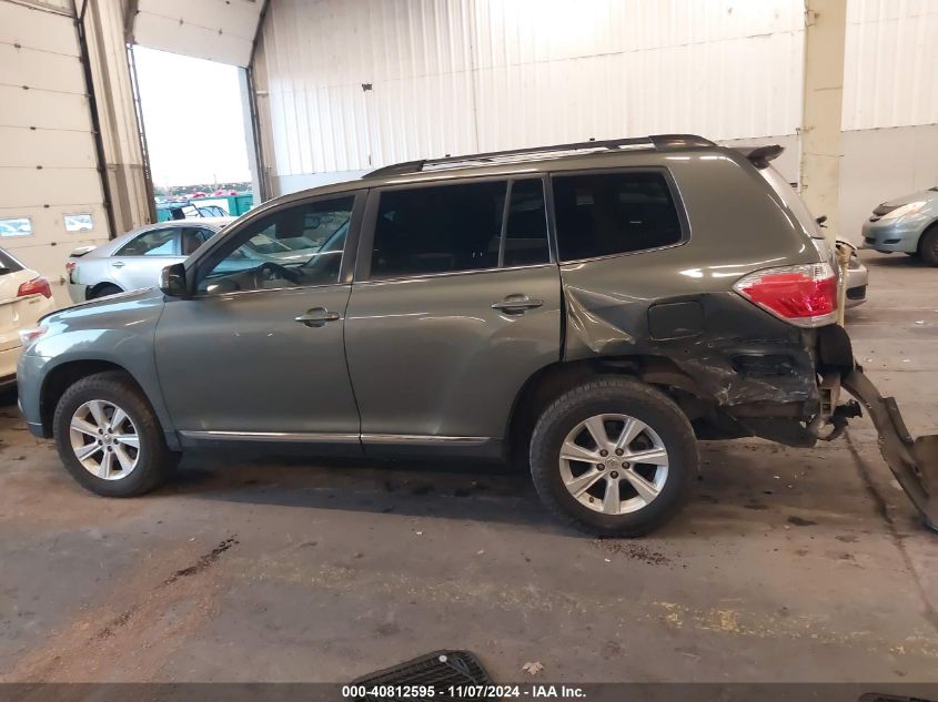 2012 Toyota Highlander Se V6 VIN: 5TDBK3EH3CS107015 Lot: 40812595