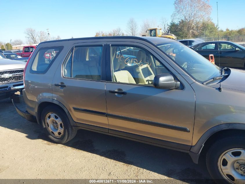 2005 Honda Cr-V Lx VIN: JHLRD68575C005929 Lot: 40812671