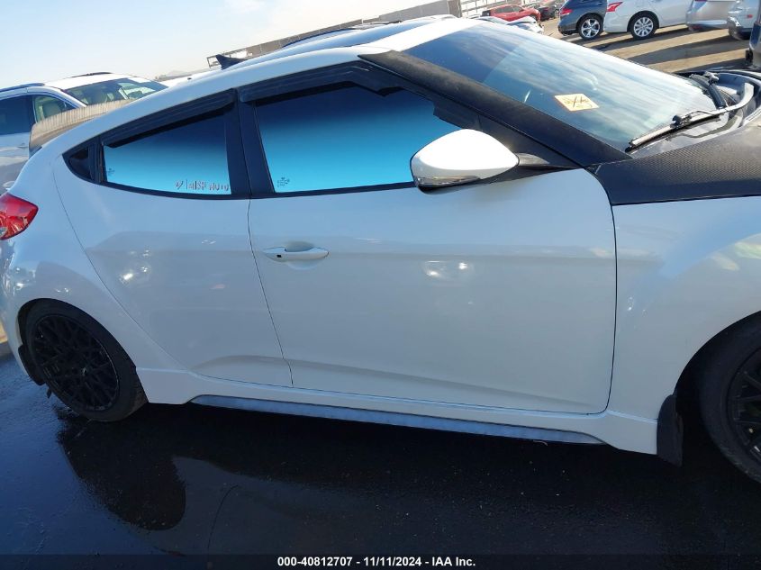 2016 Hyundai Veloster Turbo VIN: KMHTC6AE1GU249133 Lot: 40812707