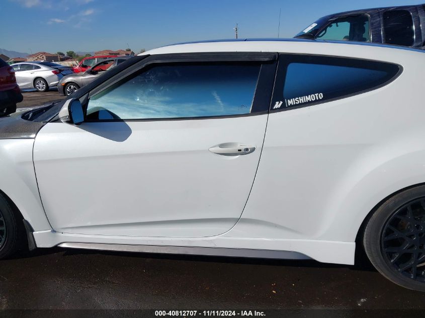 2016 Hyundai Veloster Turbo VIN: KMHTC6AE1GU249133 Lot: 40812707