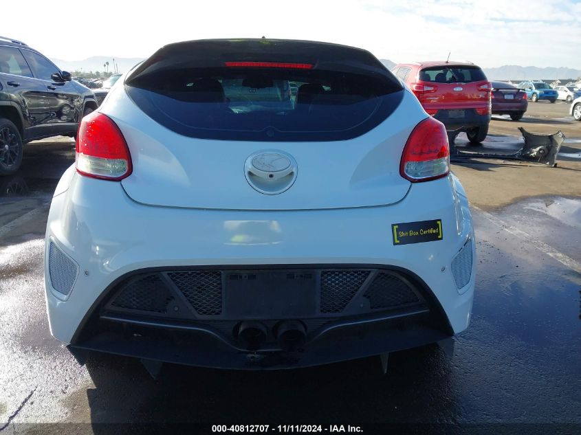 2016 Hyundai Veloster Turbo VIN: KMHTC6AE1GU249133 Lot: 40812707