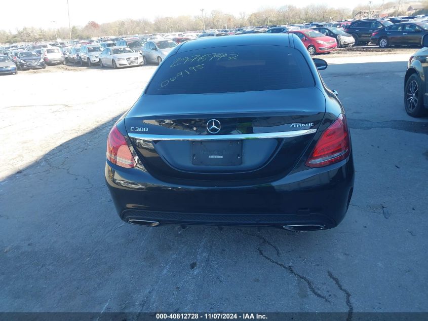 2015 Mercedes-Benz C 300 4Matic/Luxury 4Matic/Sport 4Matic VIN: 55SWF4KB9FU024403 Lot: 40812728