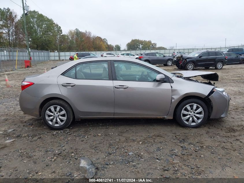 2015 Toyota Corolla Le VIN: 2T1BURHE3FC342722 Lot: 40812741