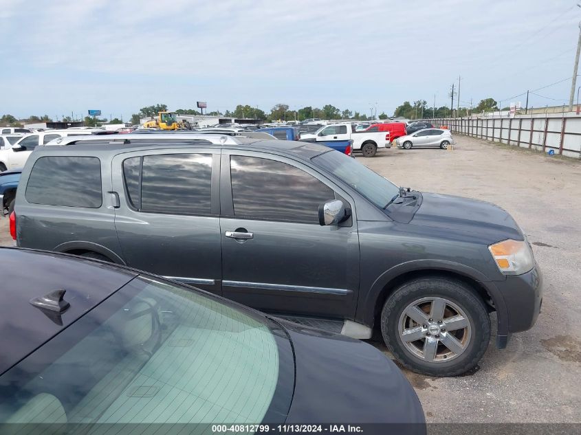 2010 Nissan Armada Platinum VIN: 5N1BA0NFXAN621698 Lot: 40812799