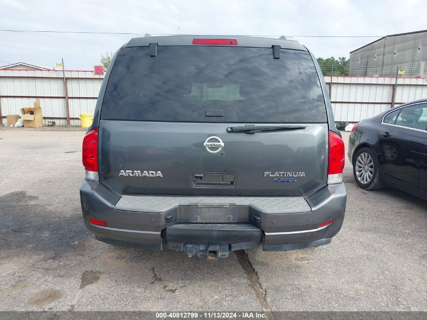 2010 Nissan Armada Platinum VIN: 5N1BA0NFXAN621698 Lot: 40812799