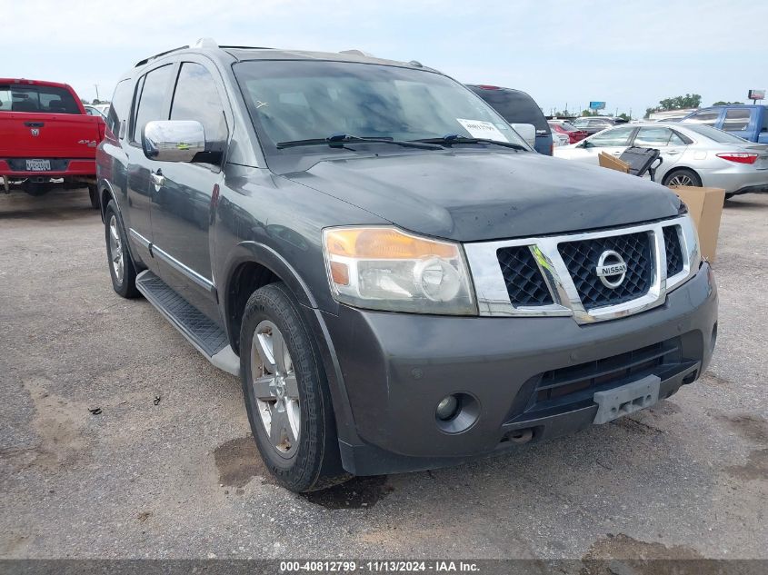 2010 Nissan Armada Platinum VIN: 5N1BA0NFXAN621698 Lot: 40812799