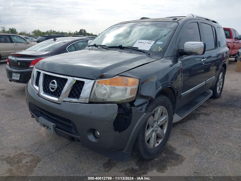 2010 Nissan Armada Platinum VIN: 5N1BA0NFXAN621698 Lot: 40812799