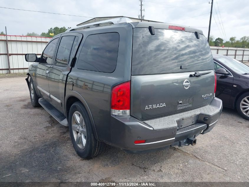 2010 Nissan Armada Platinum VIN: 5N1BA0NFXAN621698 Lot: 40812799