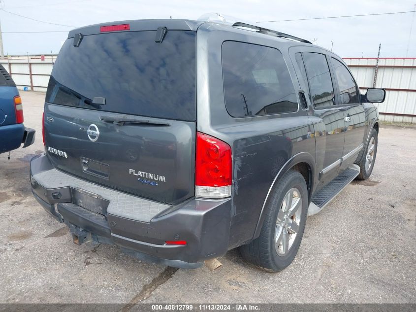 2010 Nissan Armada Platinum VIN: 5N1BA0NFXAN621698 Lot: 40812799