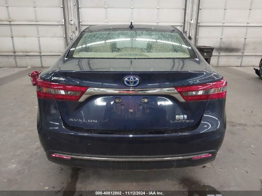 2016 Toyota Avalon Hybrid Limited VIN: 4T1BD1EB9GU050570 Lot: 40812802