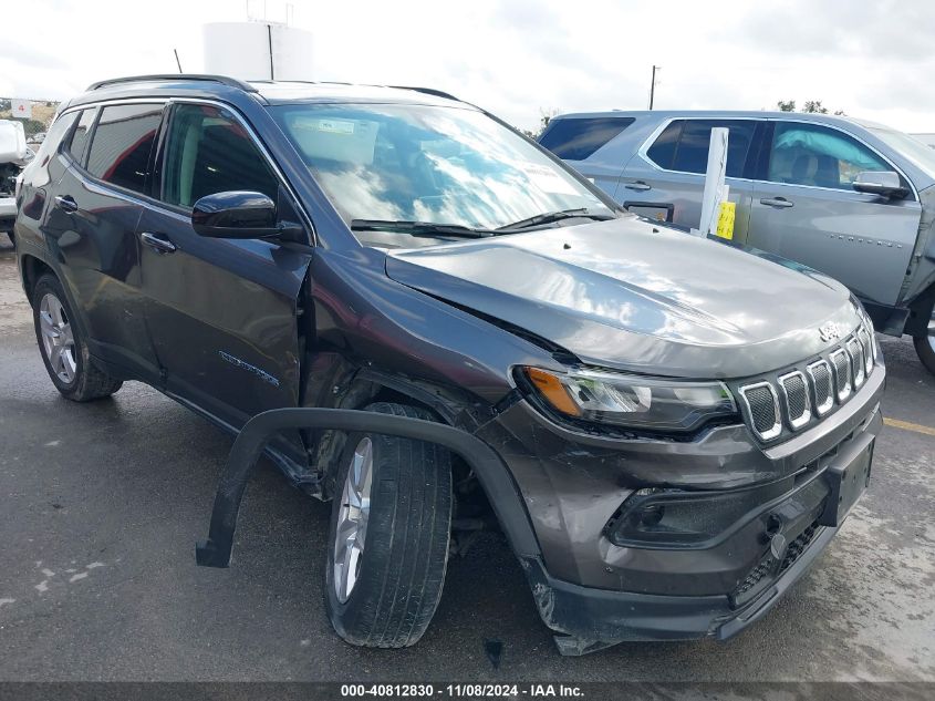 2022 Jeep Compass Latitude 4X4 VIN: 3C4NJDBB8NT186115 Lot: 40812830