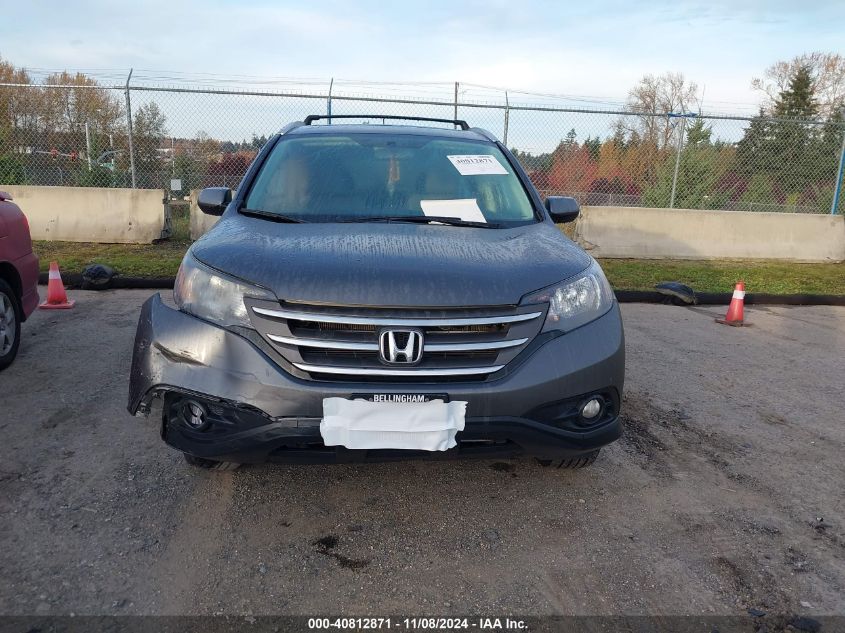 2013 Honda Cr-V Ex-L VIN: 2HKRM4H77DH624701 Lot: 40812871