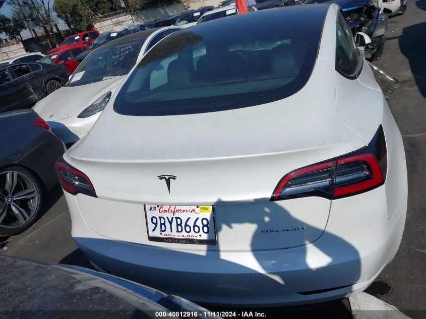 2022 Tesla Model 3 VIN: 5YJ3E1EB1NF298422 Lot: 40812916