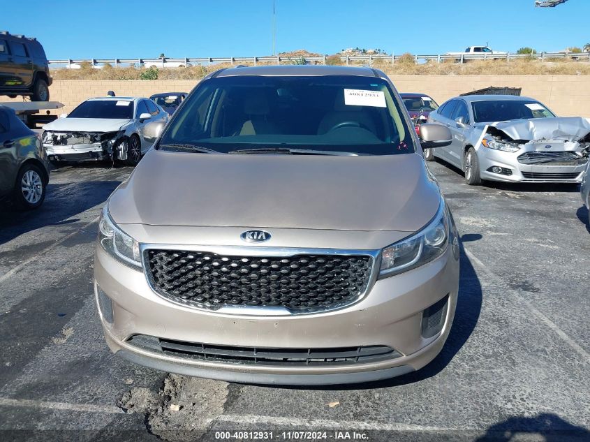 2015 Kia Sedona Lx VIN: KNDMB5C15F6039833 Lot: 40812931