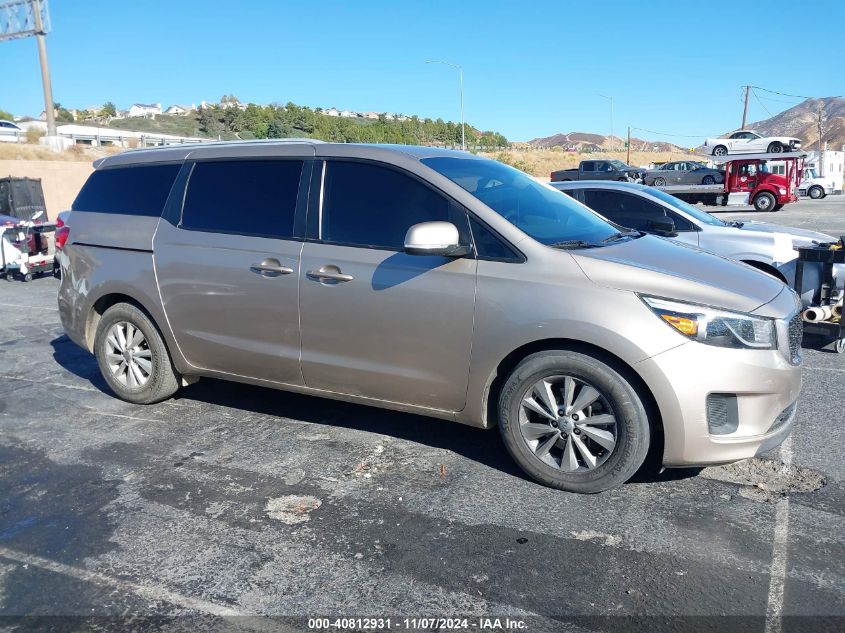 2015 Kia Sedona Lx VIN: KNDMB5C15F6039833 Lot: 40812931