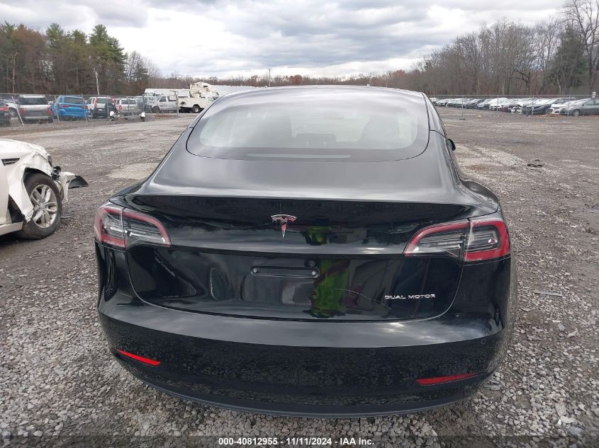 2021 Tesla Model 3 Long Range Dual Motor All-Wheel Drive VIN: 5YJ3E1EB6MF055901 Lot: 40812955