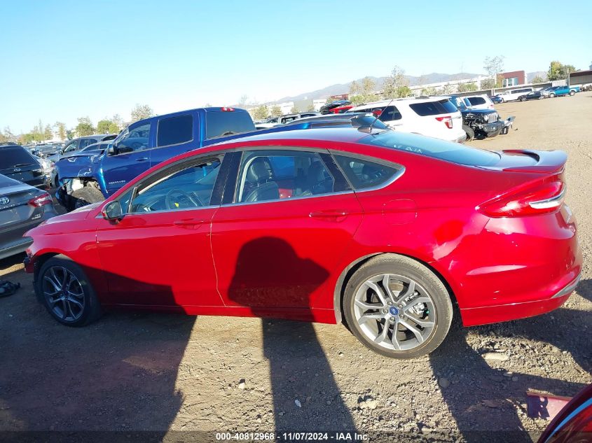 2017 Ford Fusion Se VIN: 3FA6P0HD5HR157845 Lot: 40812968