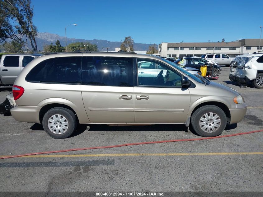 2005 Chrysler Town & Country Lx VIN: 2C4GP44R85R514833 Lot: 40812994