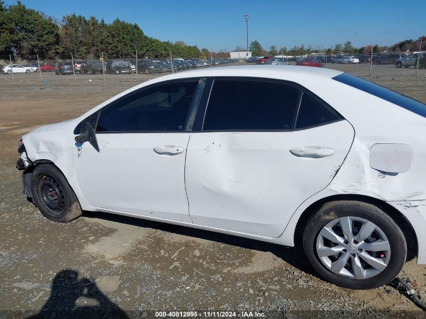 2016 Toyota Corolla Le VIN: 2T1BURHE1GC715208 Lot: 40812995