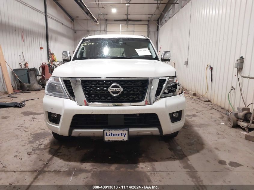 2017 Nissan Armada Platinum VIN: JN8AY2NE9H9700320 Lot: 40813013