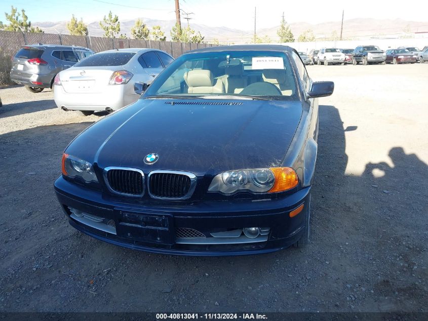 2001 BMW 330Ci VIN: WBABS53461JU84537 Lot: 40813041