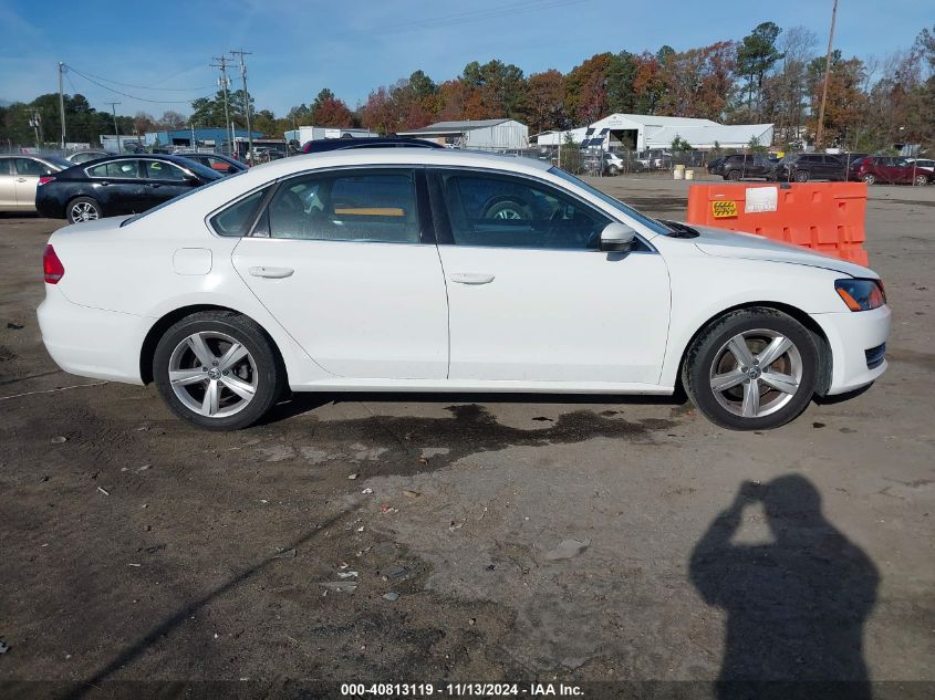 2013 Volkswagen Passat Se W/Sunroof VIN: 1VWBP7A35DC139144 Lot: 40813119