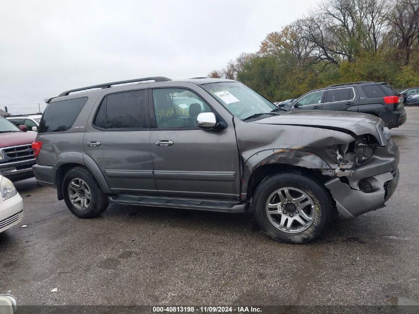 2007 Toyota Sequoia Limited V8 VIN: 5TDBT48A07S278702 Lot: 40813198