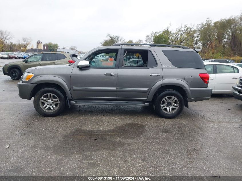 2007 Toyota Sequoia Limited V8 VIN: 5TDBT48A07S278702 Lot: 40813198