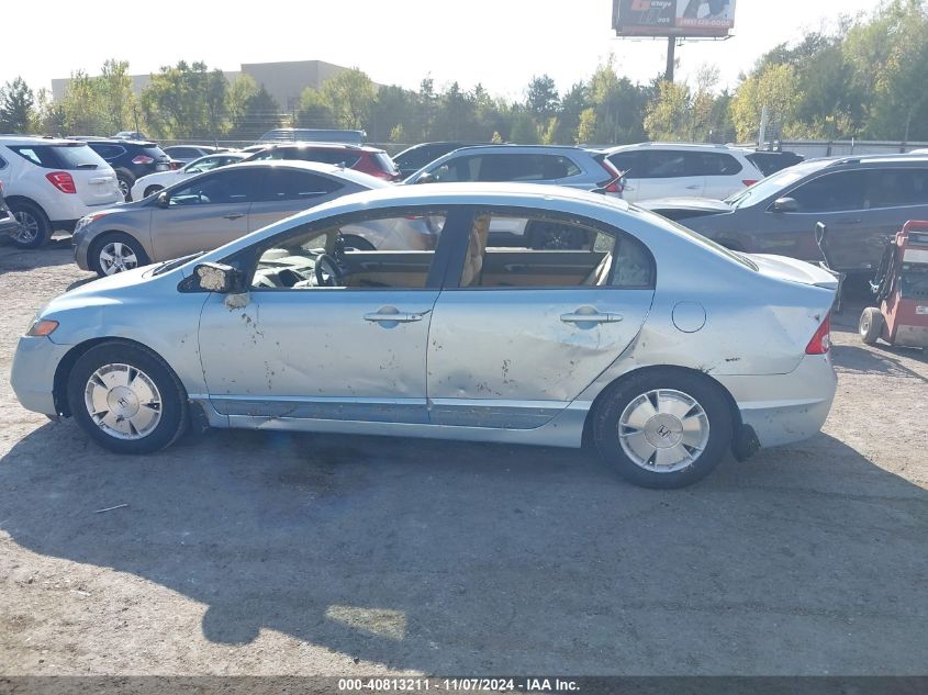 2006 Honda Civic Hybrid VIN: JHMFA36226S028556 Lot: 40813211