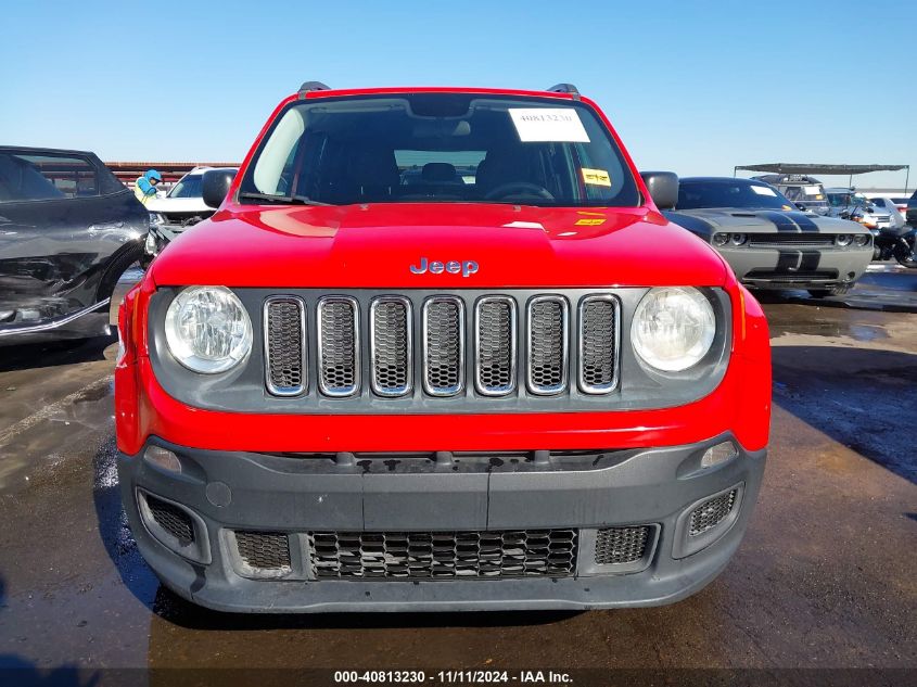 2017 Jeep Renegade Sport Fwd VIN: ZACCJAAB9HPE52681 Lot: 40813230