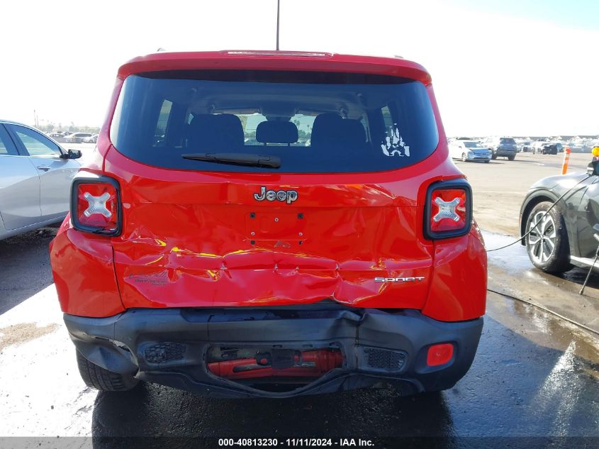 2017 Jeep Renegade Sport Fwd VIN: ZACCJAAB9HPE52681 Lot: 40813230