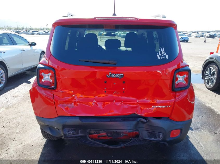 2017 Jeep Renegade Sport Fwd VIN: ZACCJAAB9HPE52681 Lot: 40813230