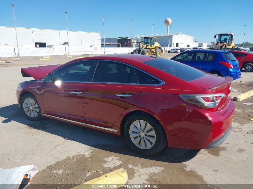 2016 Hyundai Sonata Hybrid Se VIN: KMHE24L19GA016239 Lot: 40813246