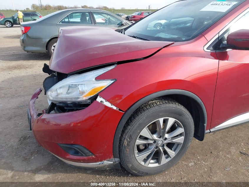 2017 Nissan Murano Sl VIN: 5N1AZ2MH5HN163436 Lot: 40813258