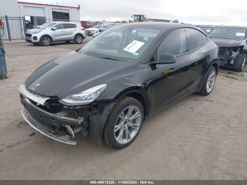 VIN 5YJYGDEE8MF281224 2021 Tesla Model Y, Long Rang... no.2