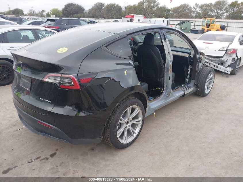 VIN 5YJYGDEE8MF281224 2021 Tesla Model Y, Long Rang... no.4