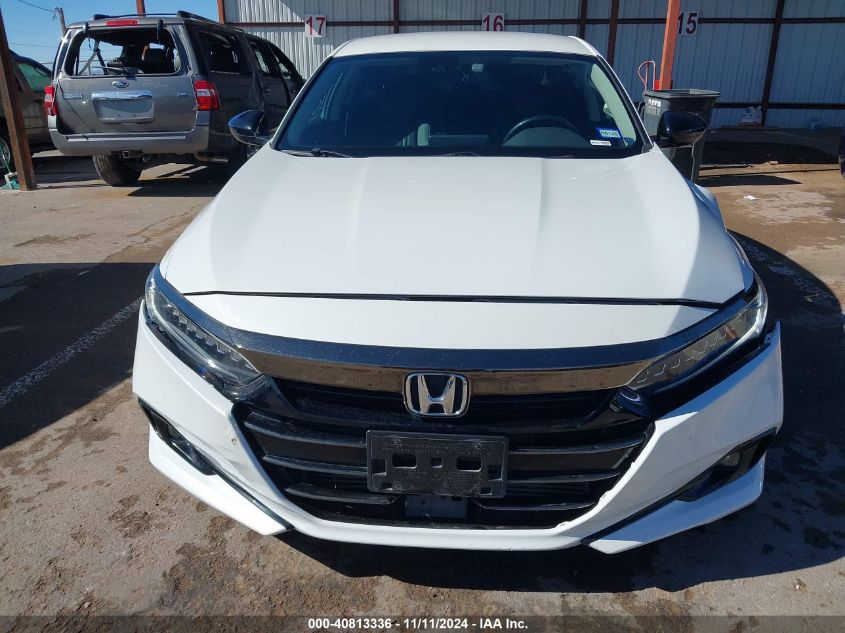 2021 Honda Accord Sport Special Edition VIN: 1HGCV1F44MA054174 Lot: 40813336