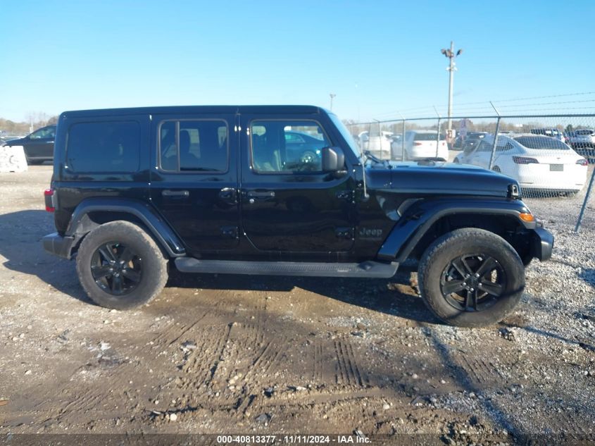 2021 Jeep Wrangler Unlimited Sahara Altitude 4X4 VIN: 1C4HJXENXMW593589 Lot: 40813377