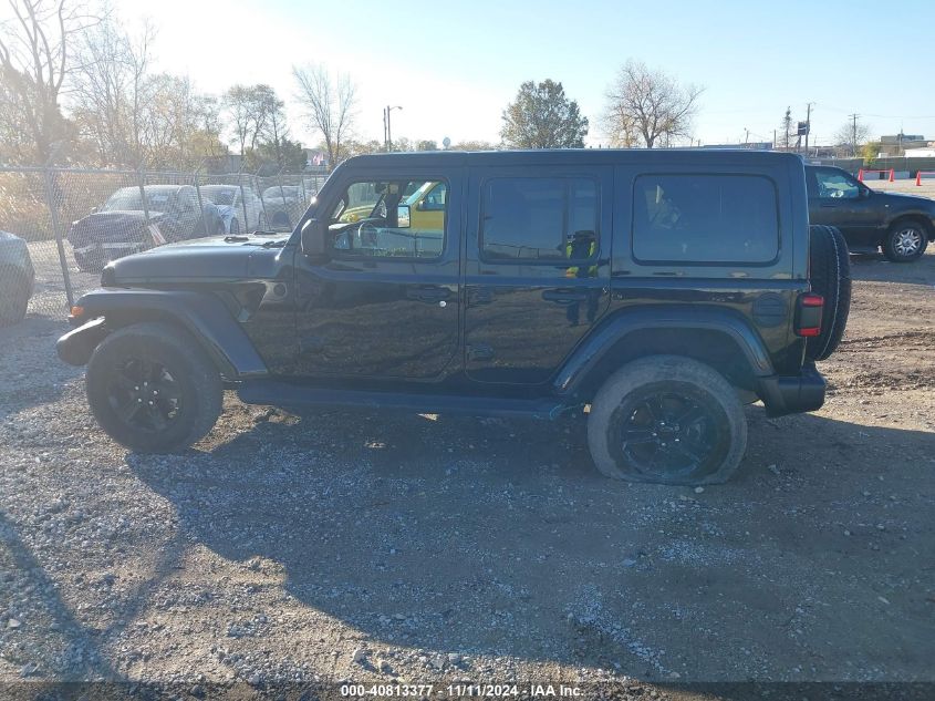 2021 Jeep Wrangler Unlimited Sahara Altitude 4X4 VIN: 1C4HJXENXMW593589 Lot: 40813377