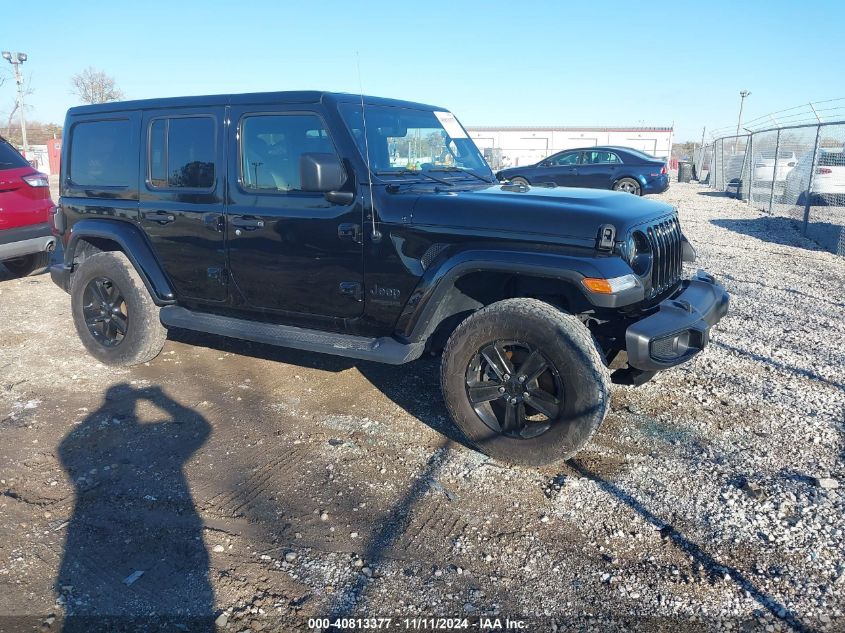 2021 Jeep Wrangler Unlimited Sahara Altitude 4X4 VIN: 1C4HJXENXMW593589 Lot: 40813377