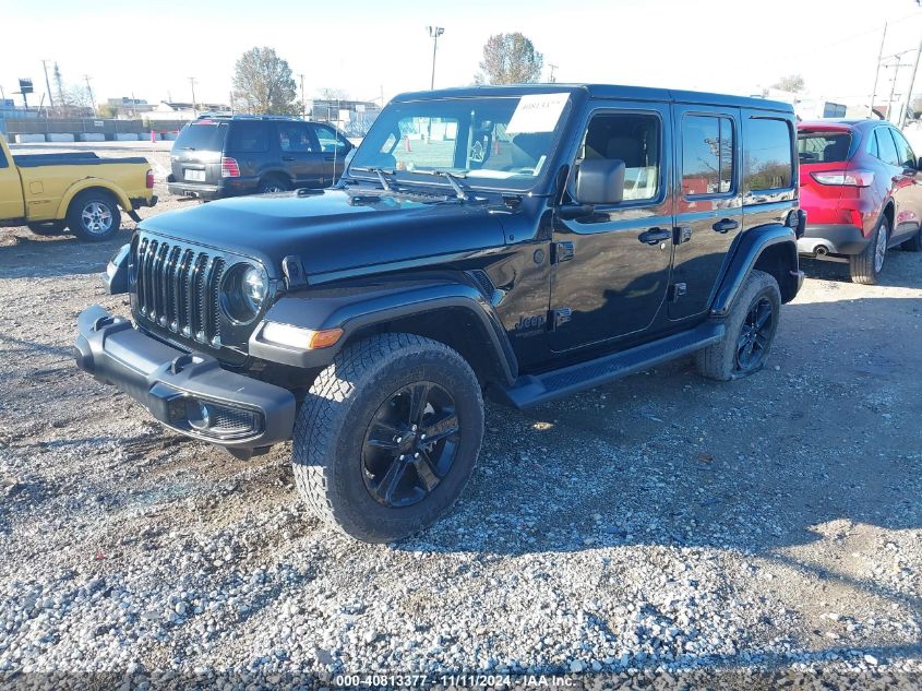 2021 Jeep Wrangler Unlimited Sahara Altitude 4X4 VIN: 1C4HJXENXMW593589 Lot: 40813377