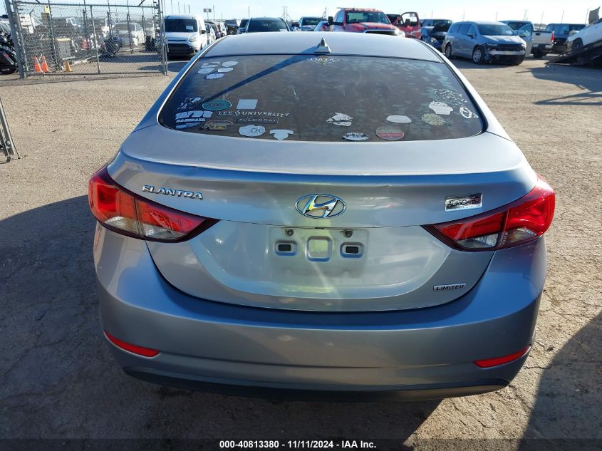 2015 Hyundai Elantra Limited VIN: 5NPDH4AE2FH547147 Lot: 40813380