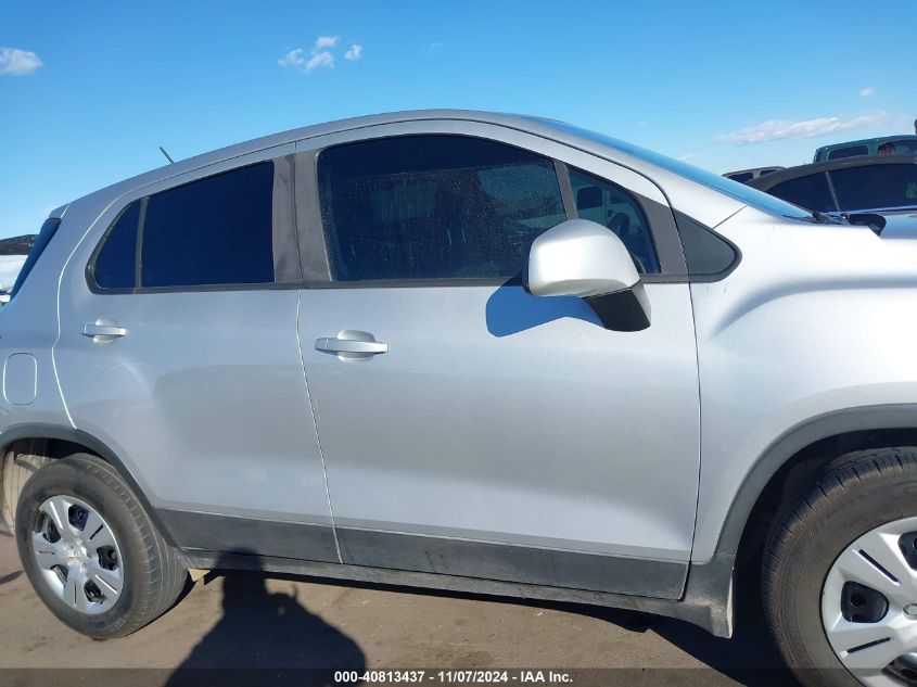 2017 Chevrolet Trax Ls VIN: 3GNCJKSB1HL203554 Lot: 40813437