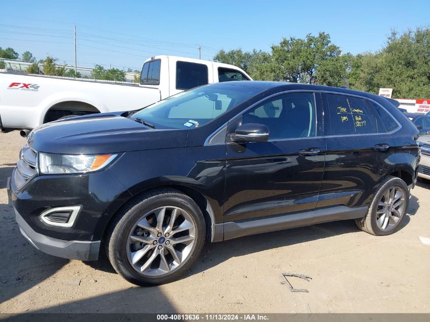 2015 Ford Edge Titanium VIN: 2FMTK3K89FBC41778 Lot: 40813636