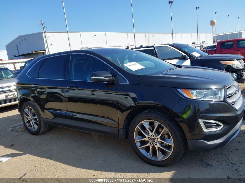 2015 Ford Edge Titanium VIN: 2FMTK3K89FBC41778 Lot: 40813636