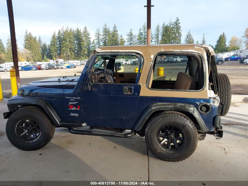 2001 Jeep Wrangler Sport VIN: 1J4FA49S01P326807 Lot: 40813708