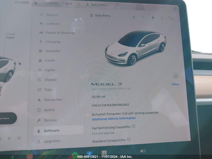 VIN 5YJ3E1EA2MF990842 2021 Tesla Model 3, Standard... no.7