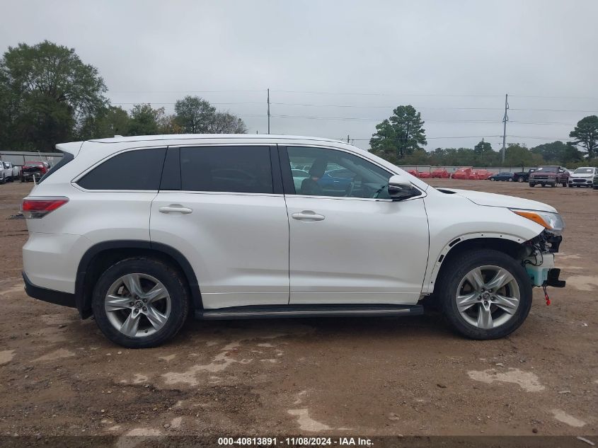 2016 TOYOTA HIGHLANDER LIMITED V6 - 5TDYKRFH5GS137098