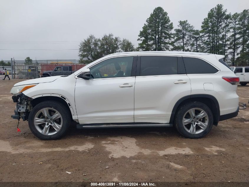 2016 TOYOTA HIGHLANDER LIMITED V6 - 5TDYKRFH5GS137098