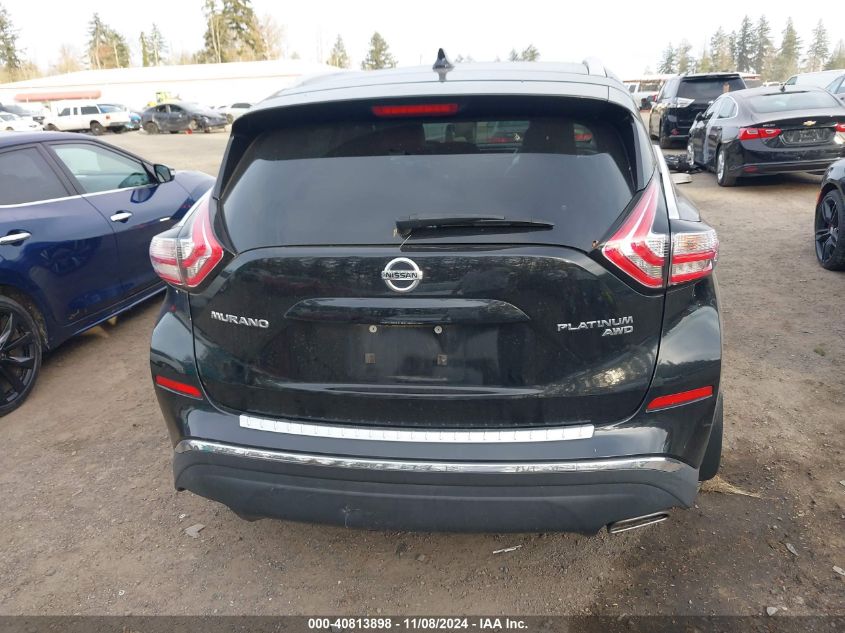 2017 Nissan Murano Platinum/S/Sl/Sv VIN: 5N1AZ2MH6HN109191 Lot: 40813898